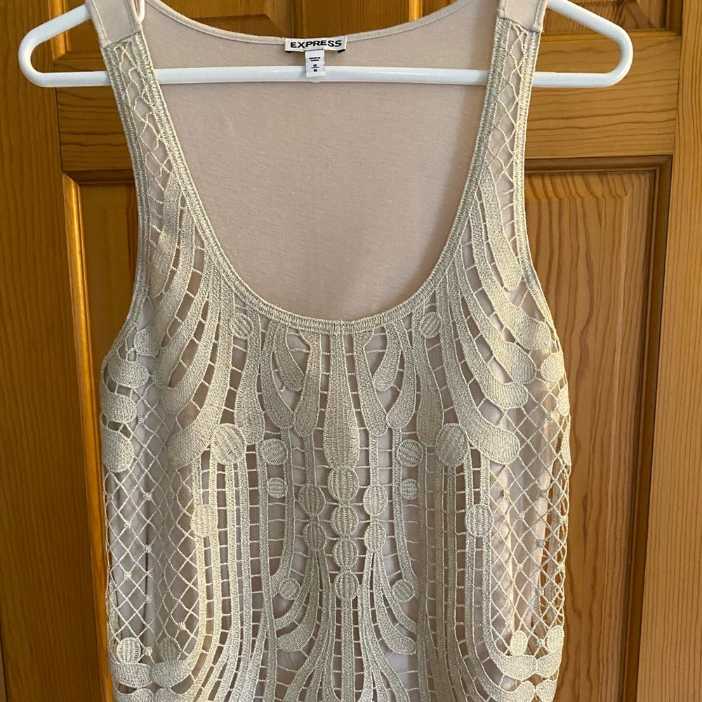 Beautiful gold lace top.